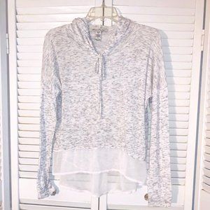 American Rag Lightweight Long Sleeve Hooded Top